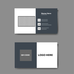 modern business card with simple and clean concept