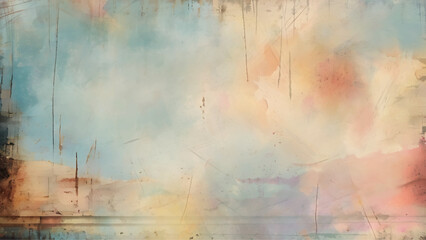 Crack of paint or paper isolated on colorful background vector. Strokes on a flat wall are chaotic abstract design.