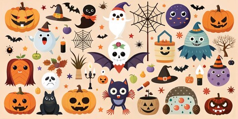 Halloween elements background