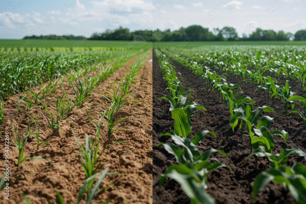 Poster comparative study on soil health with and without erosion control measures in agricultural fields