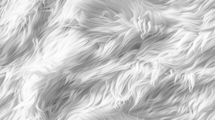 Obraz premium White Fur Abstract Texture.