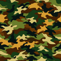 Fototapeta premium Seamless Camouflage Patterns Vector Collection for Creative Projects