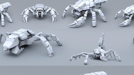 3D Model of a Robotic Crab.