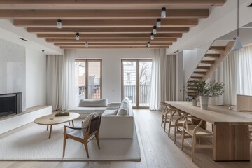 Minimalist Scandinavian home with clean lines