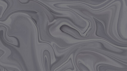 Abstract liquid paint marble psychedelic waves print background vector. Black and gray color marble texture seamless background.