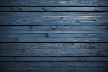 Obraz premium Dark faded blue diagonal wooden planked texture.