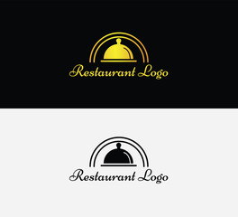 Fototapeta premium Luxury restaurant logo design concept