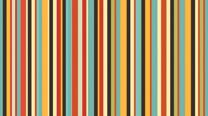 Obraz premium Retro Colorful Stripe Pattern.