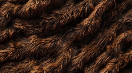 Naklejka premium Abstract Brown Fur Texture Background.