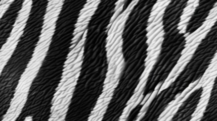 Black and White Zebra Stripes Abstract Texture.