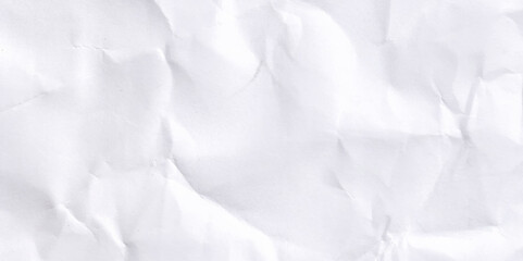 Isolated on white wrinkled or crumpled paper texture background vector. Overlay crumpled paper texture.