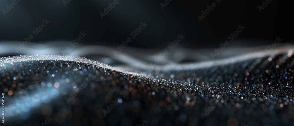 Poster stylized data visualization showcasing a contrast between orderly