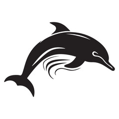 Dolphin silhouette 