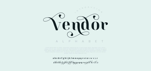 Vendor Future font creative modern alphabet fonts. Typography colorful bold with color dot regular. vector illustrator	