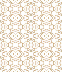 Islamic background with traditional style arabic. Seamless pattern for card, background, fabric or abstract design. Muslim ornament.