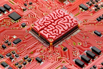 Futuristic CPU core emitting neon lights representing powerful processing and technological prowess