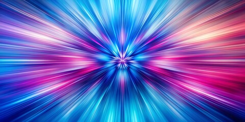 Fototapeta premium Abstract Blue and Pink Radiating Lines, abstract, speed, motion, light,