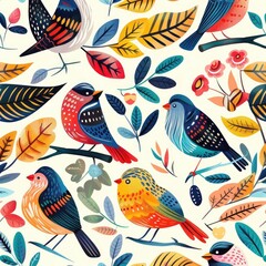 Eco-friendly seamless pattern with playful illustrations of bicycles, trees, and recycling symbols, vibrant and detailed