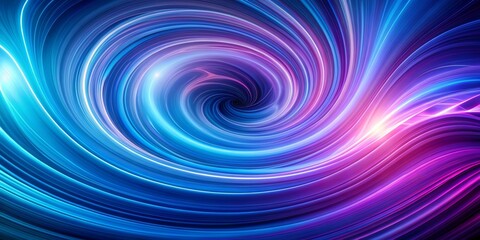 Fototapeta premium Abstract Swirling Vortex of Blue and Purple Light, digital art, abstract background, swirling, vortex, light, abstract