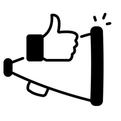 Eco Announcement Icon. Megaphone with Plant Icon. Transparent PNG Illustration for Eco-Friendly Concept