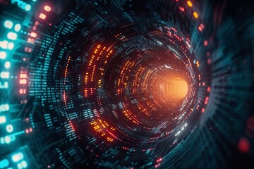 Obraz premium Digital background ideal for technological operations. Generative Ai