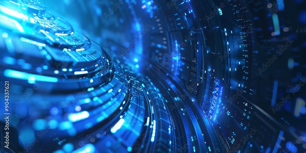 Poster experience a cuttingedge virtual environment filled with a constant stream of digital data