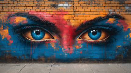 vibrant street art mural