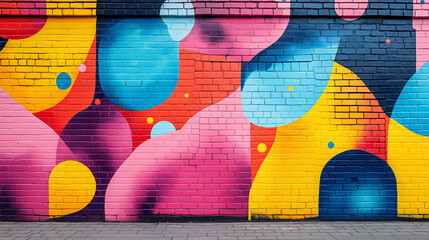 vibrant street art mural