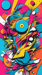 Fototapeta premium chaotic yet harmonious compositions art .jpeg