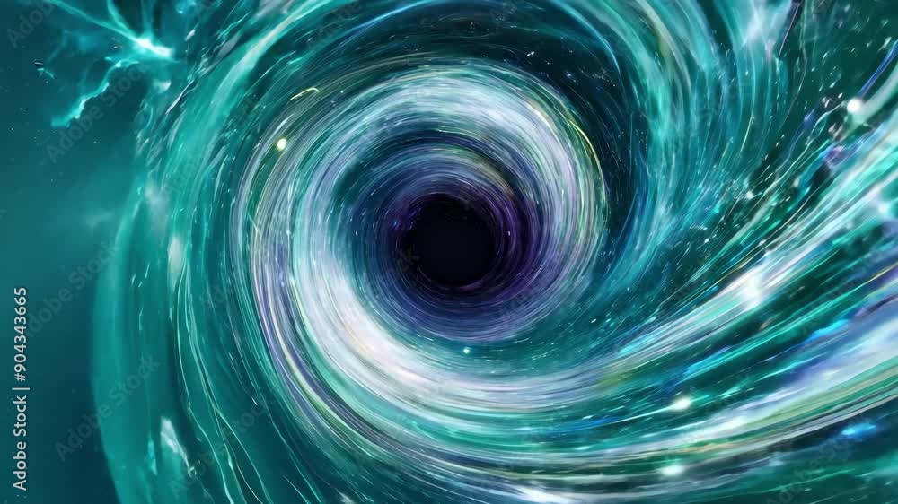 Wall mural vortex or wormhole in space.