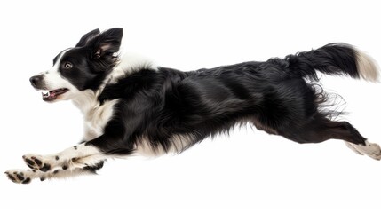 The running Border Collie