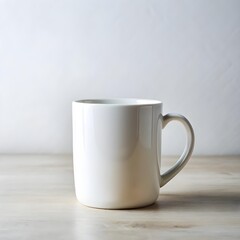 Obraz premium empty white cup on table