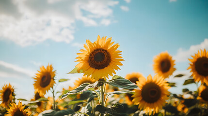 Fototapeta premium sunflower in the field