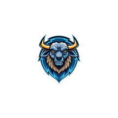 Naklejka premium mascot bufello