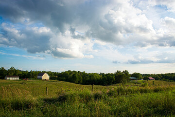 Obraz premium Ohio rural landscape in July