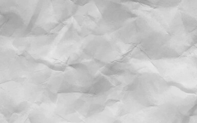 Background of crumpled white paper texture.