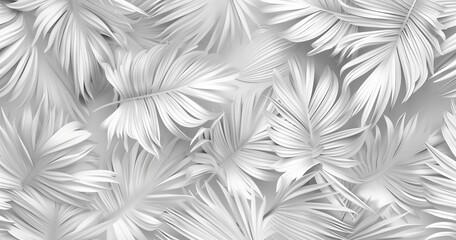 The palm leaves on the grunge background make a great wallpaper design for your home.