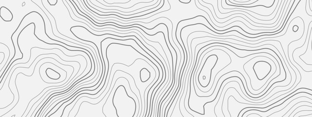 Abstract topography wave paper curved reliefs white line background, contours topography map background, topography and geography map grid background, Abstract vector illustration.