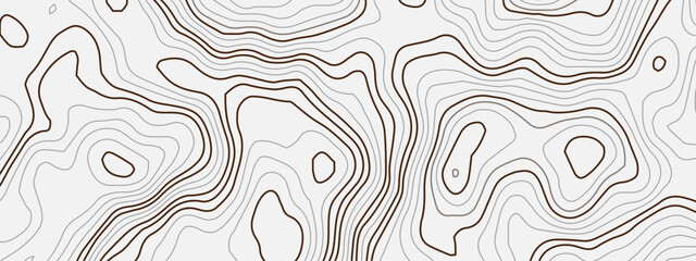 Abstract topography wave paper curved reliefs gold line background, contours topography map background, topography and geography map grid background, Abstract vector illustration.