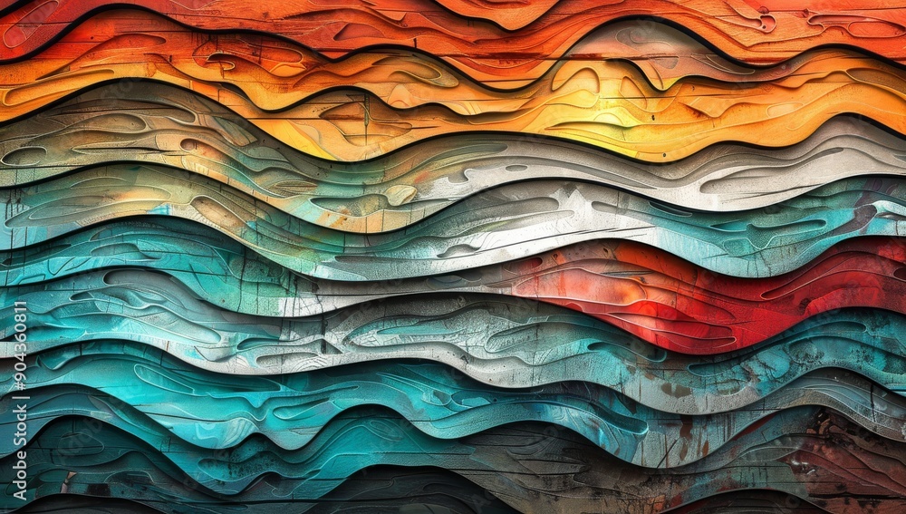 Poster an organic gradient background header illustration created using generative ai.
