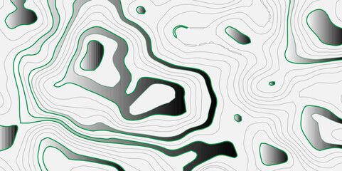  stylized height topographic contours map line background. Background abstract shapes flat colors and outline, Concept topographic map conditional geography scheme terrain path. vector illustration.