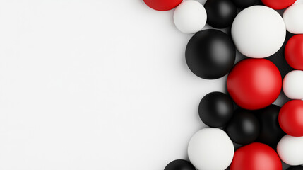 Minimalist Black Friday background with clean black and white design, red discount percentage 