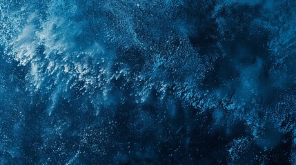 Fototapeta premium Rhythmic gradient noise grain texture blur blur blurred diffuse simple plain neutral deep indigo color tone background wallpaper banner of deep blue color tone