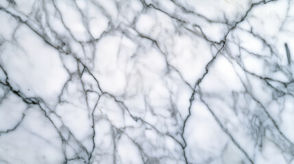 Top view of a white marble slab with a natural split face finish, showcasing roughness and veins, background texture 