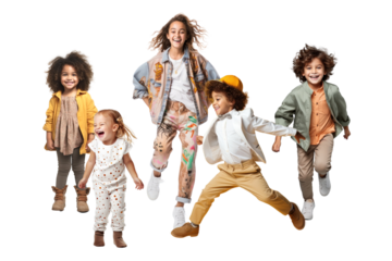 Children's clothes png, fashion remix, transparent background