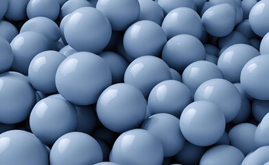 3 D abstract blue spheres