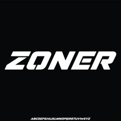 display alphabet font vector set