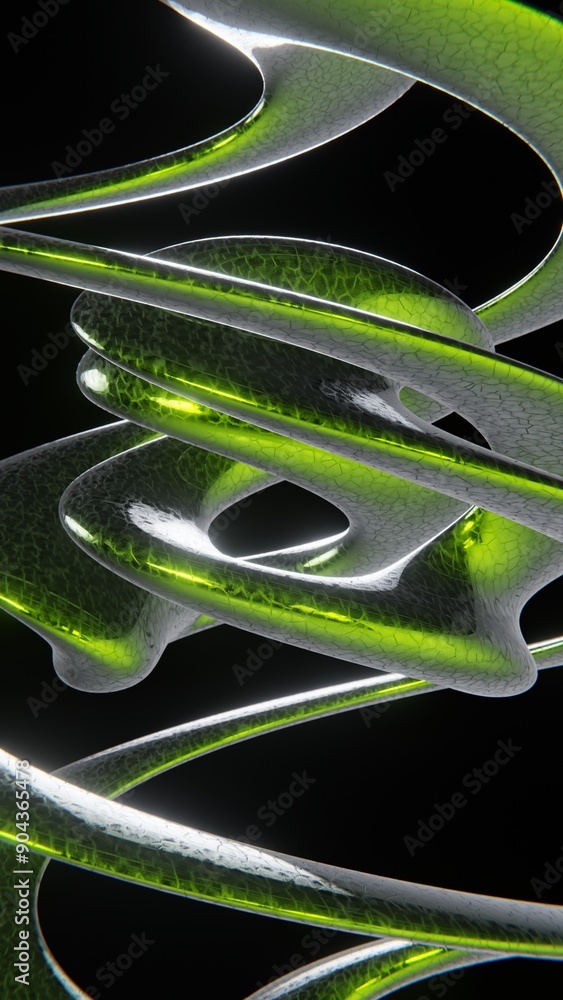 Poster abstract vertical trendy 3d social media story elements backgrounds curve spiral wave effect futuris