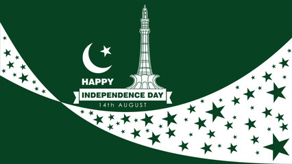 Happy independence day 2024 with fully editable vector file.