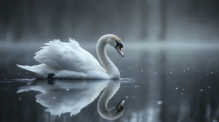 swan on the lake